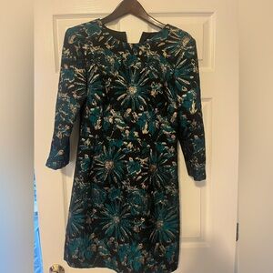 NWT New Trina Turk Moonrise metallic jacquard dress Size 10 $398